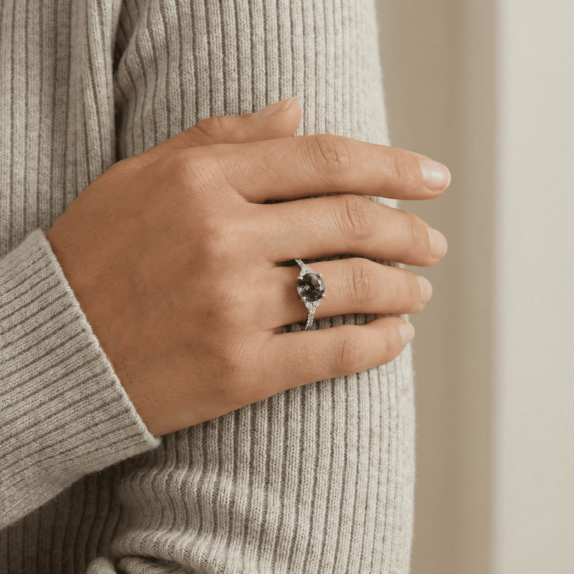 Moss Moon Ring - Serene Western