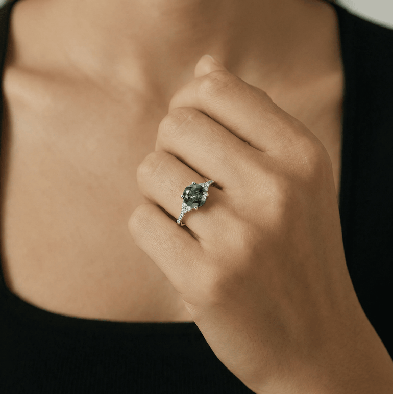Moss Moon Ring - Serene Western