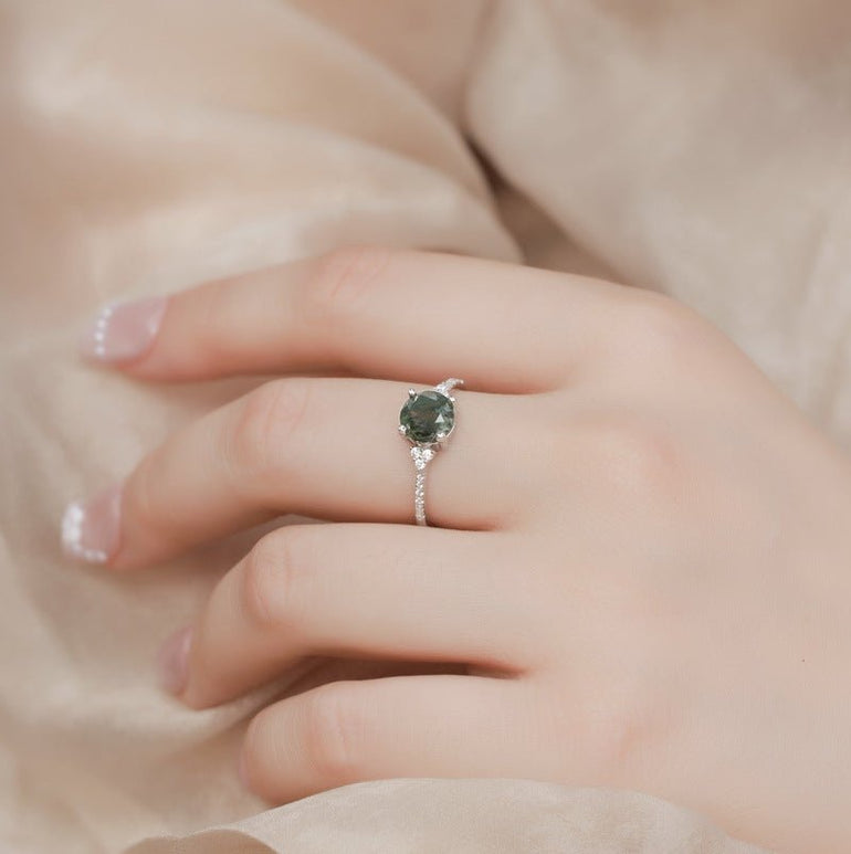 Moss Moon Ring - Serene Western
