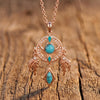 Mystic Dreamcatcher Necklace - Turquoise