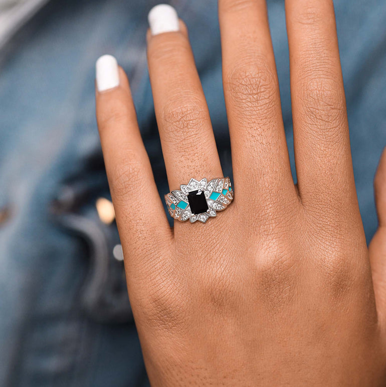 Nautical Starlight Ring - Black Onyx - Serene Western