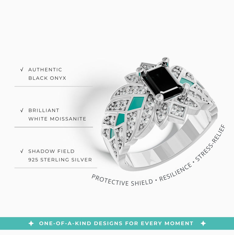 Nautical Starlight Ring - Black Onyx - Serene Western