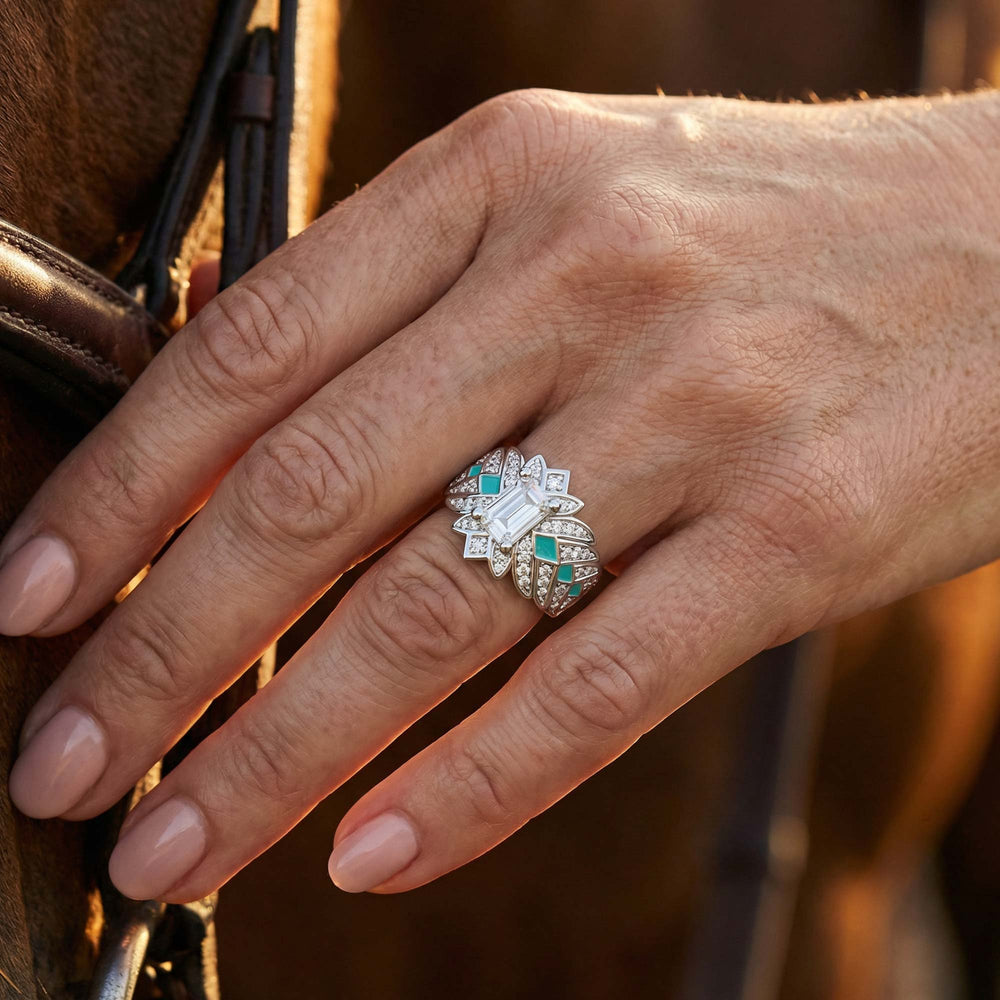 Nautical Starlight Ring - Moissanite - Serene Western
