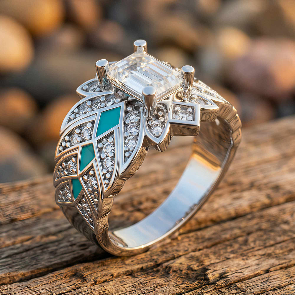 Nautical Starlight Ring - Moissanite - Serene Western