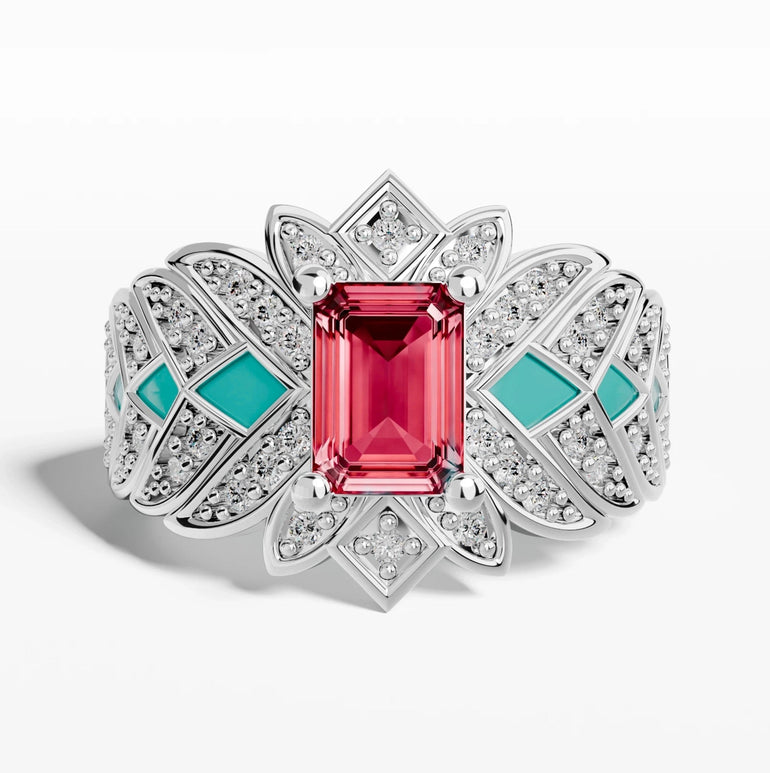 Nautical Starlight Ring - Ruby - Serene Western
