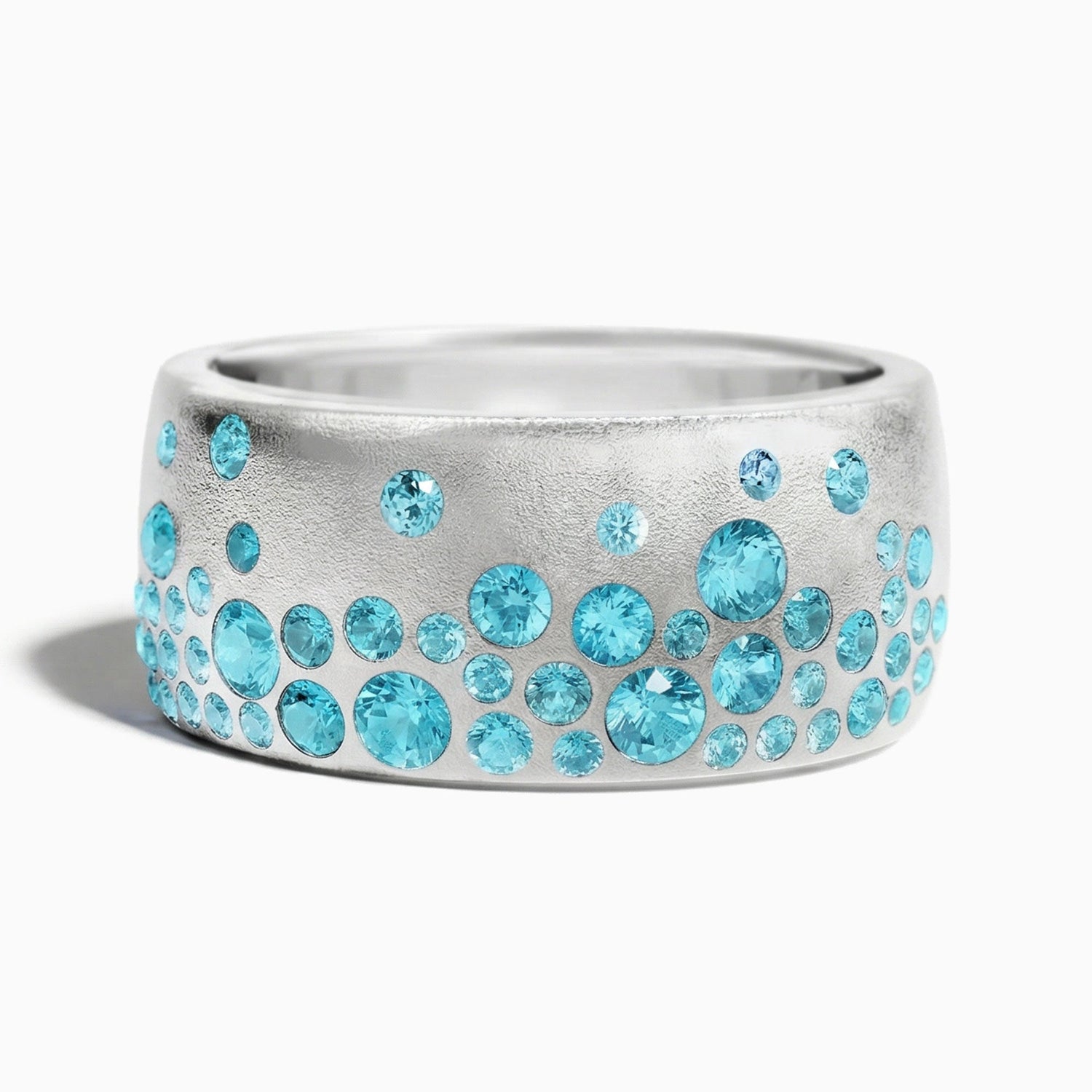 Nebula Drop Ring - Aquamarine - Serene Western