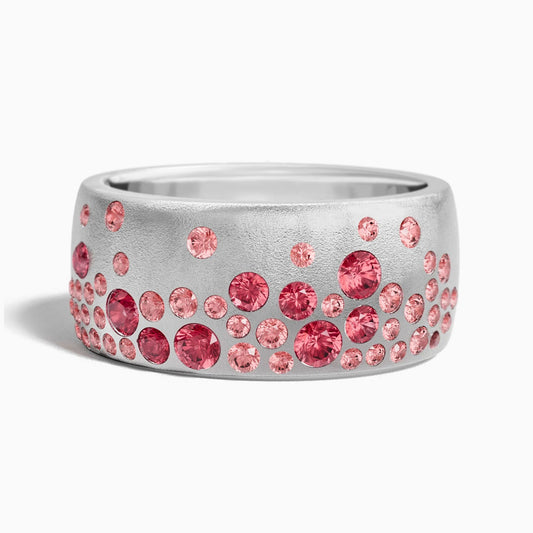 Nebula Drop Ring - Rose Quartz - Serene Western