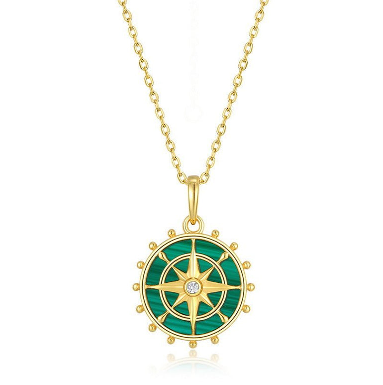 Ocean Compass Necklace - Serene Western