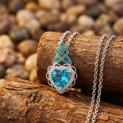 Zephyr Teardrop-halsband - Rosenkvarts ＆ Rosa