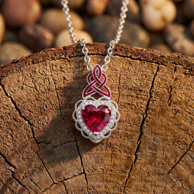 Zephyr Teardrop-halsband - Rosenkvarts ＆ Rosa