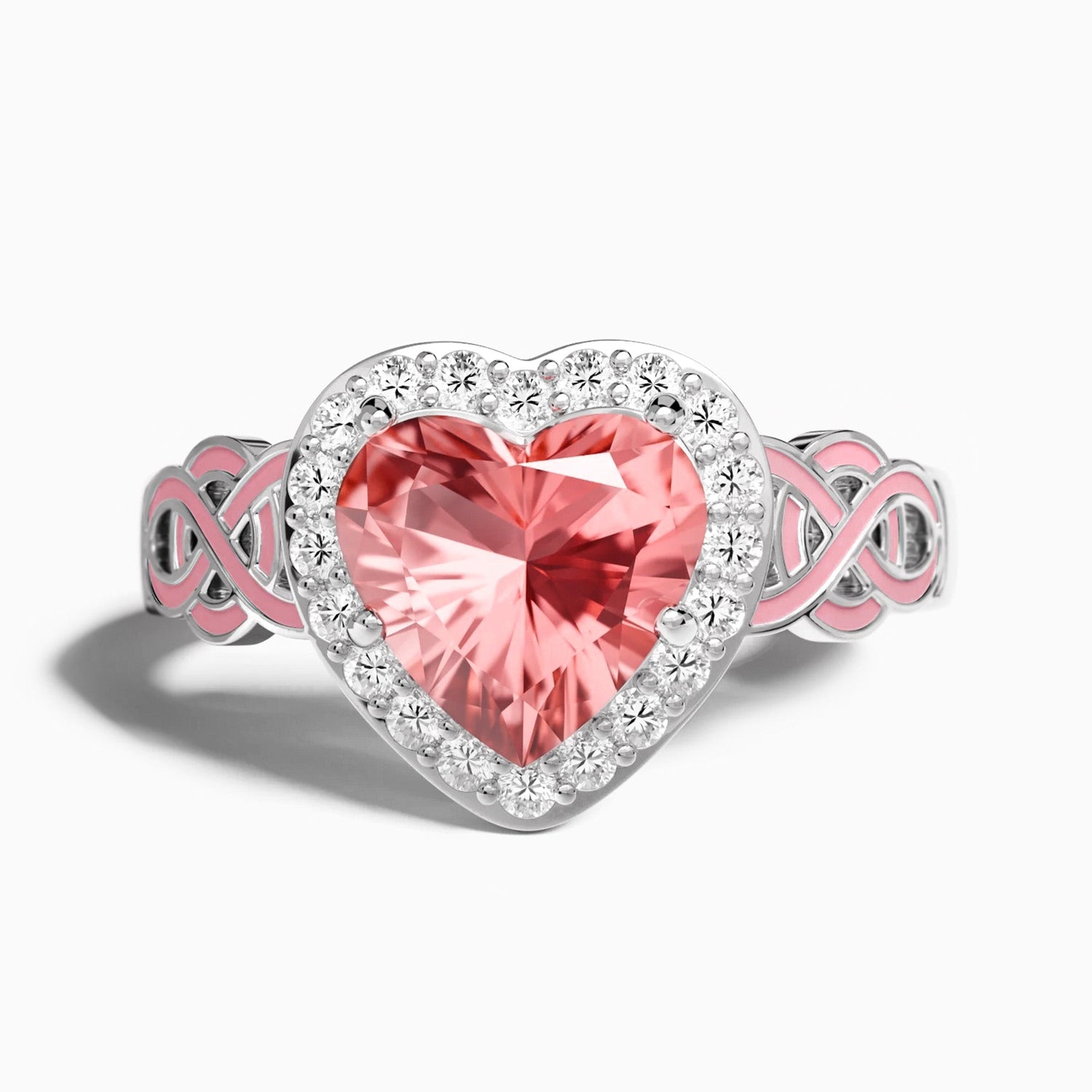 Ocean Heart Ring - Rose Quartz - Serene Western