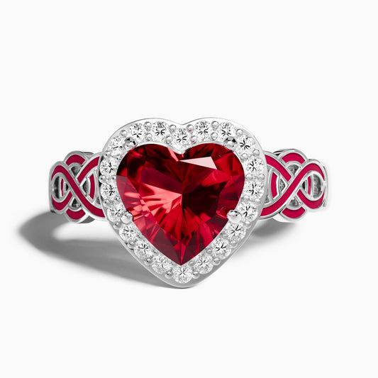 Ocean Heart Ring - Ruby - Serene Western