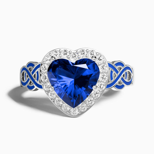 Ocean Heart Ring - Sapphire - Serene Western