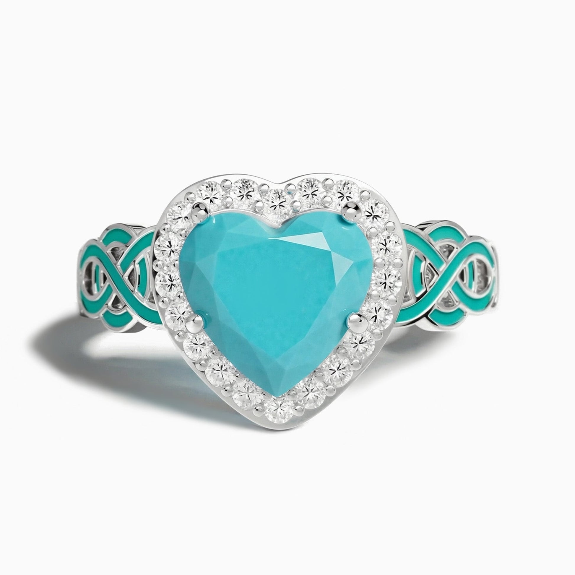 Ocean Heart Ring - Turquoise - Serene Western