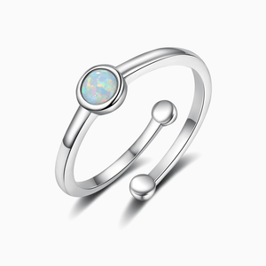 Opal Mini Dot Ring - Opal - Serene Western