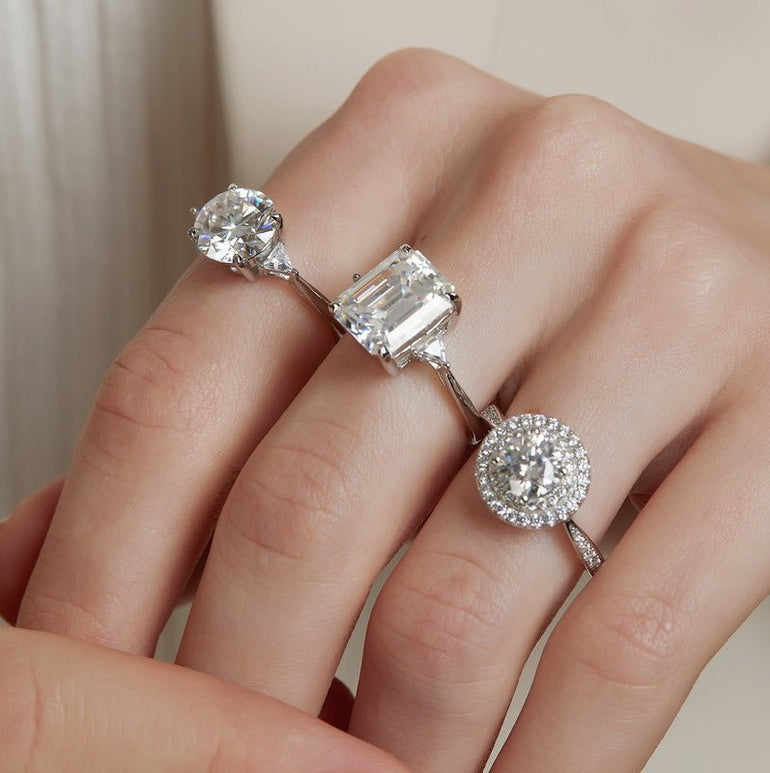 Orbit Halo Ring - Moissanite - Serene Western