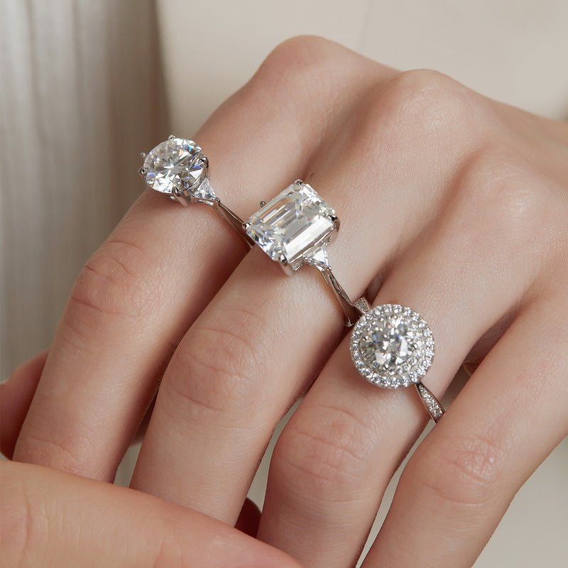 Orbit Halo Ring - Moissanite - Serene Western