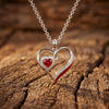 Passion Heart Necklace - Ruby