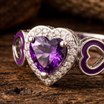 Passion Heart Ring - Amethyst - Serene Western thumbnail