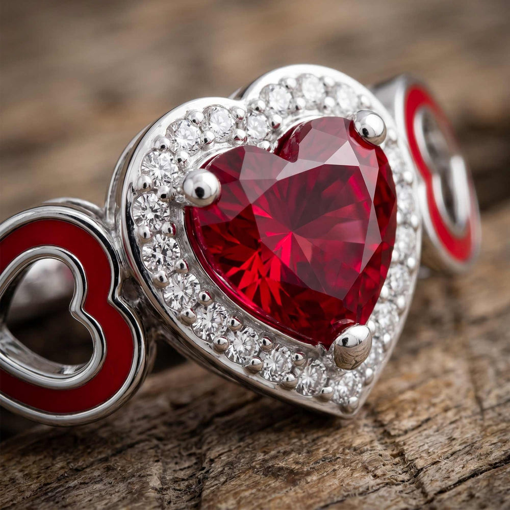 Passion Heart Ring - Ruby - Serene Western