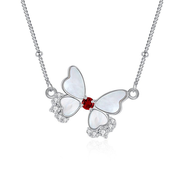 Pearlflight Ember Necklace - Garnet - Serene Western