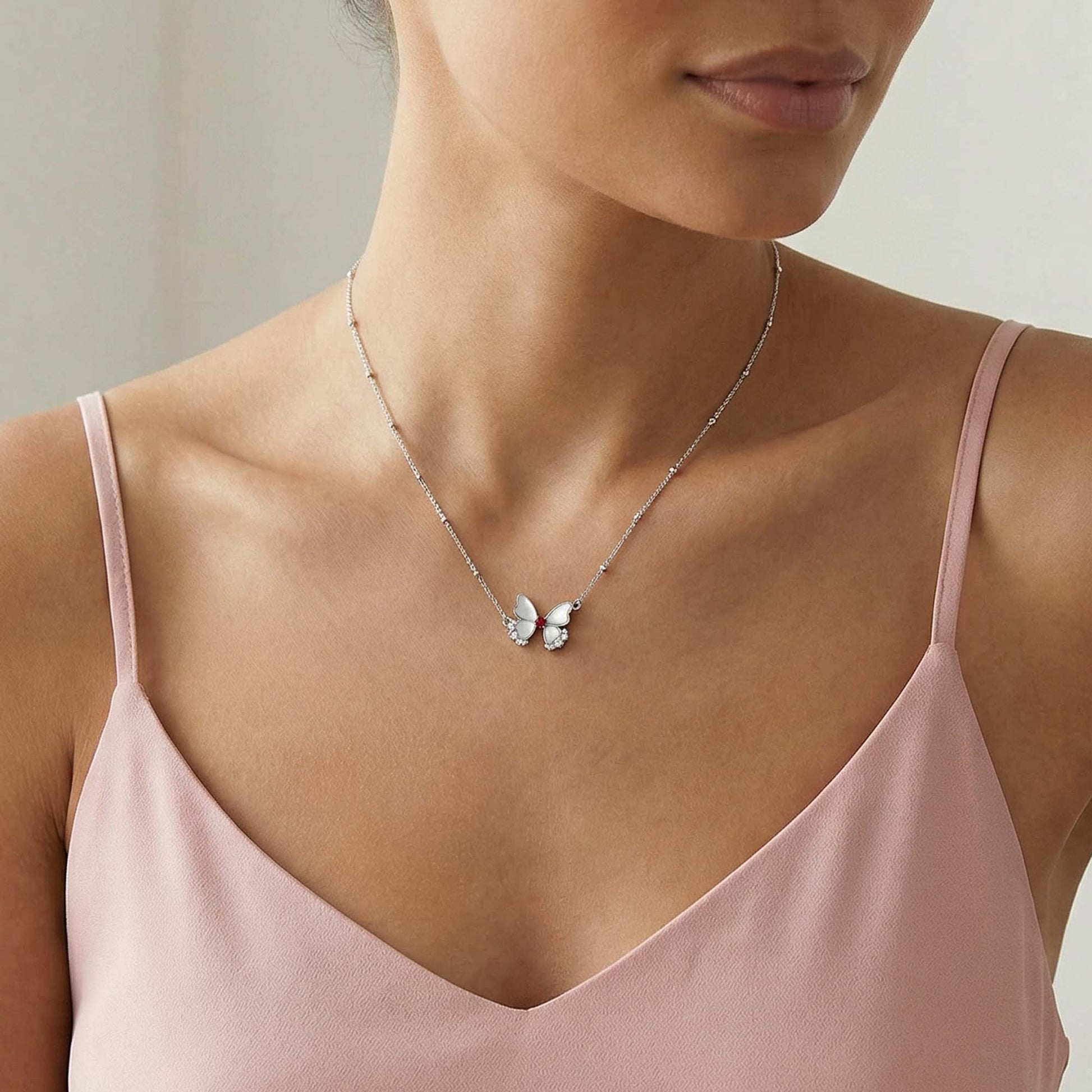 Pearlflight Ember Necklace - Garnet - Serene Western