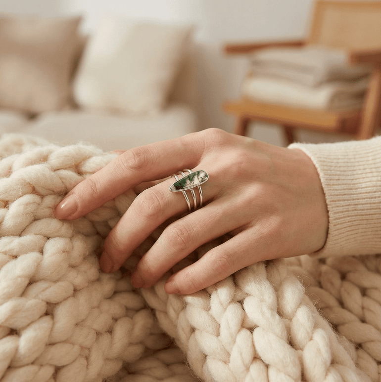 Pebble Ripple Ring - Serene Western