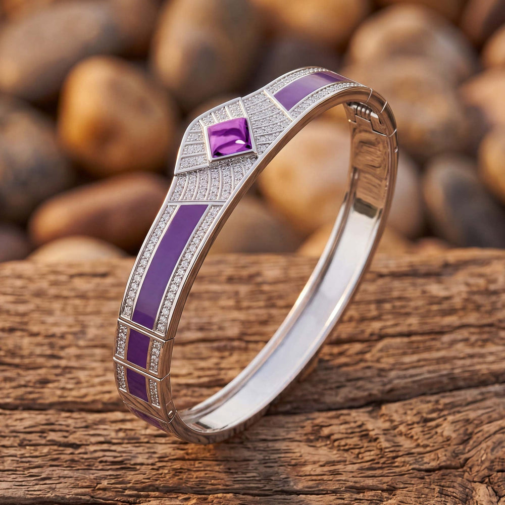 Pioneer Spirit-armbånd - ametyst - rolig western