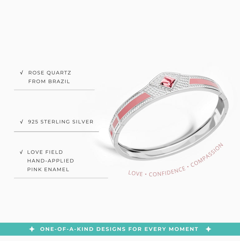 Pioneer Spirit Bracelet - Rose Quartz - Serene Western