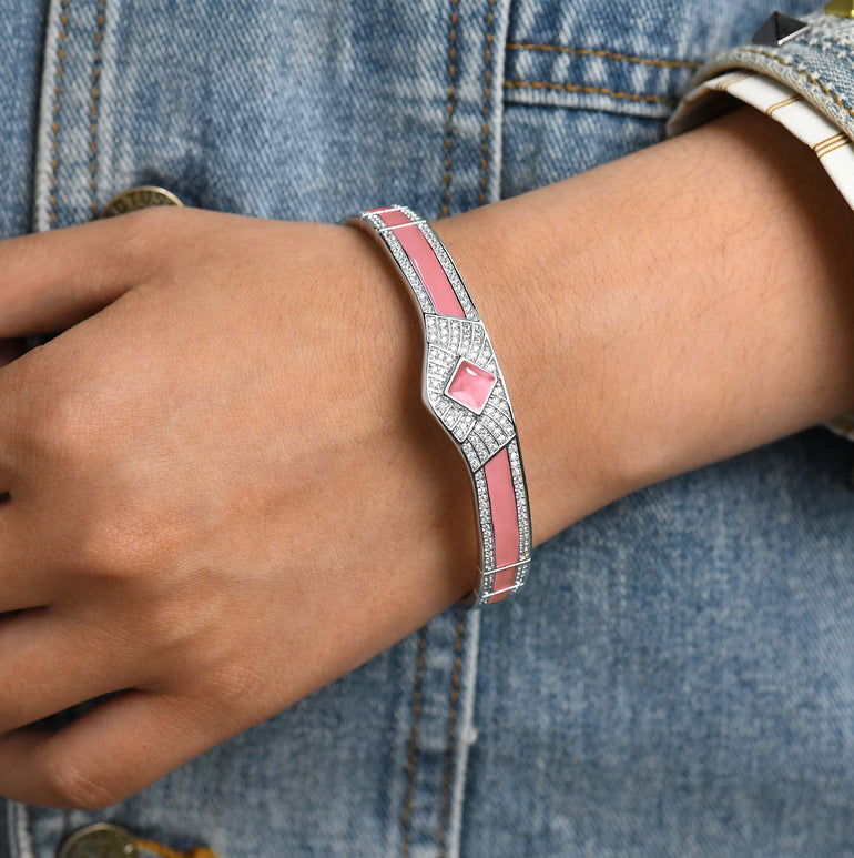 Pioneer Spirit Bracelet - Rose Quartz - Serene Western