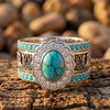 Anillo apilable Prairie Bloom - Turquesa
