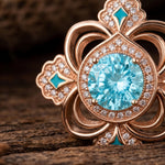 Prairie Insignia Necklace - Aquamarine - Serene Western thumbnail