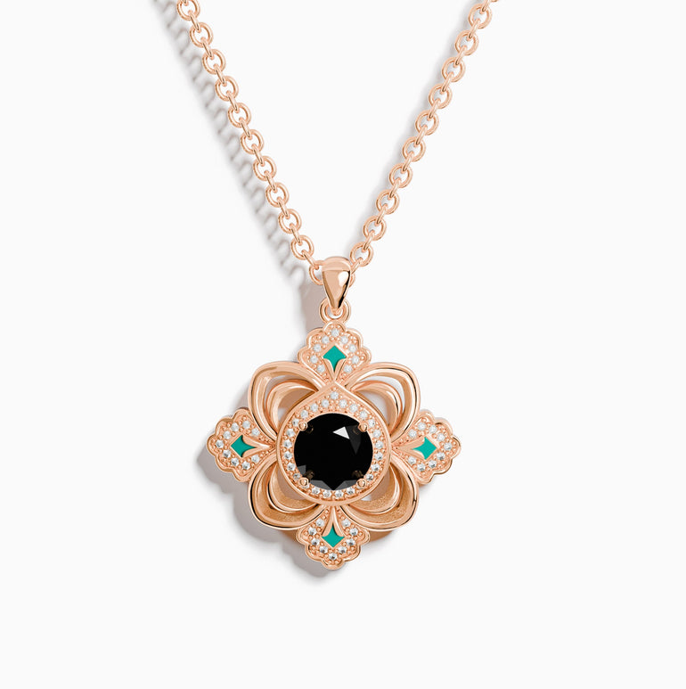 Prairie Insignia Necklace - Black Onyx - Serene Western