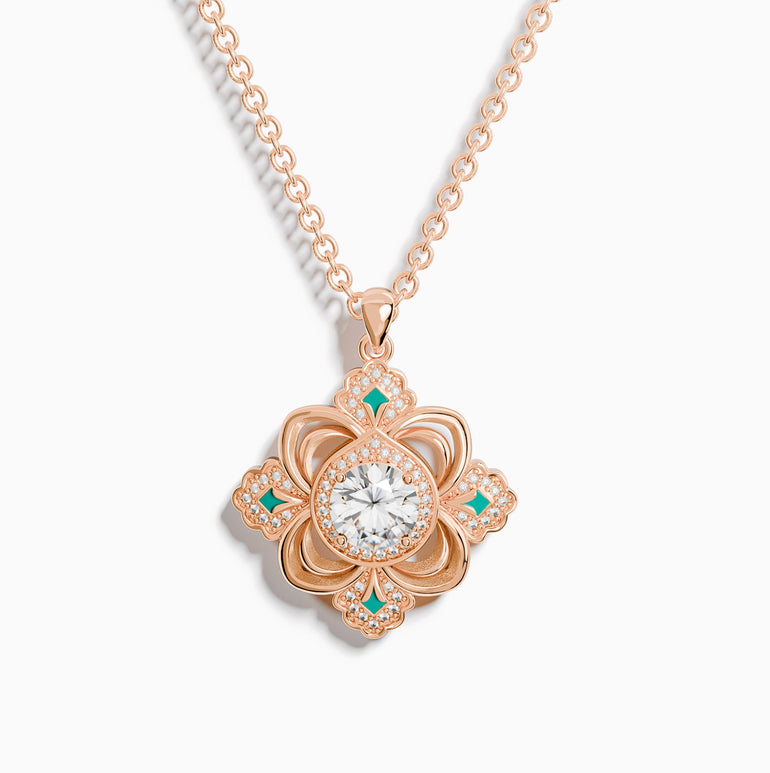 Prairie Insignia Necklace - Moissanite - Serene Western
