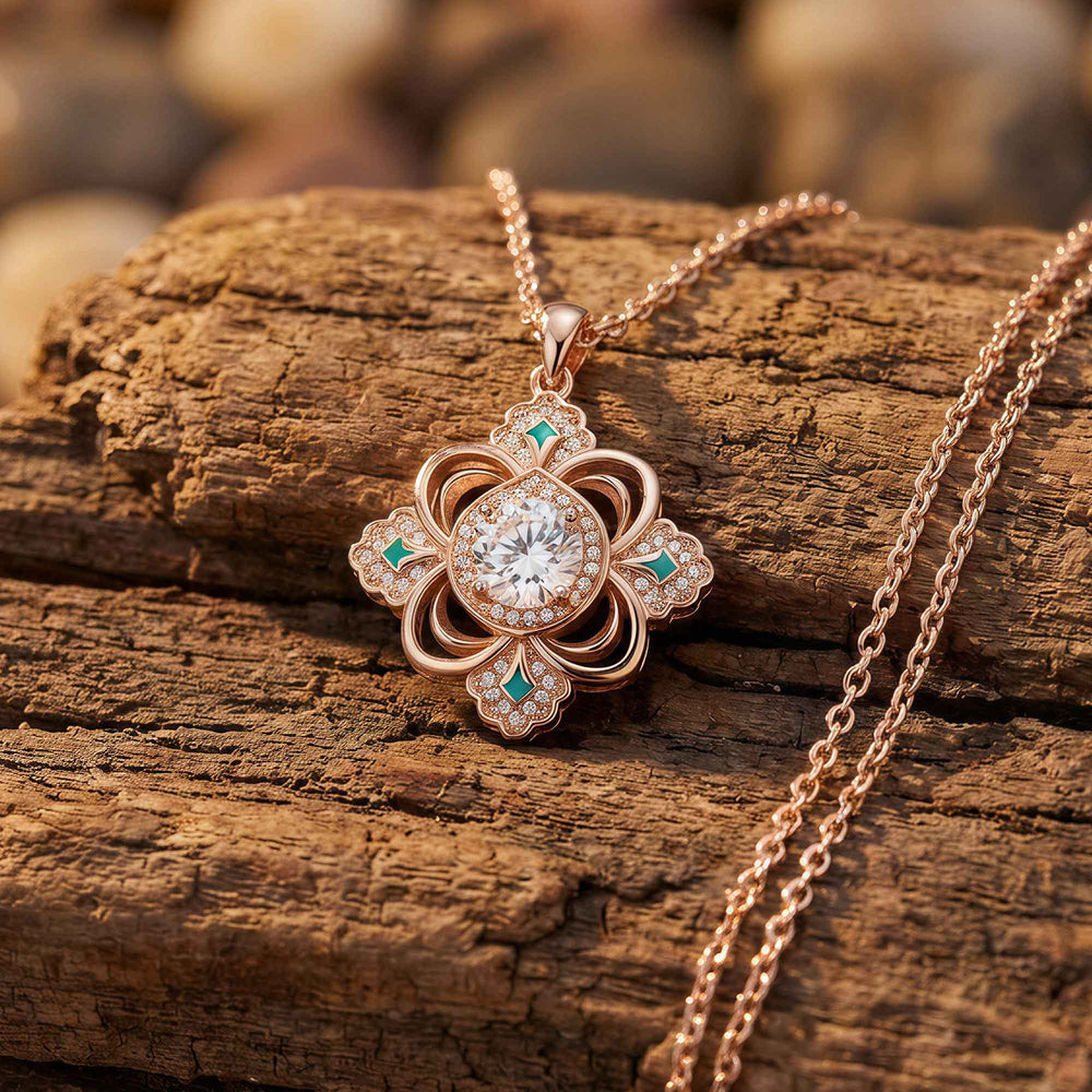 Prairie Insignia Necklace - Moissanite - Serene Western