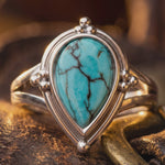 Desert Tears Ring - Turquoise - Product showcase video thumbnail