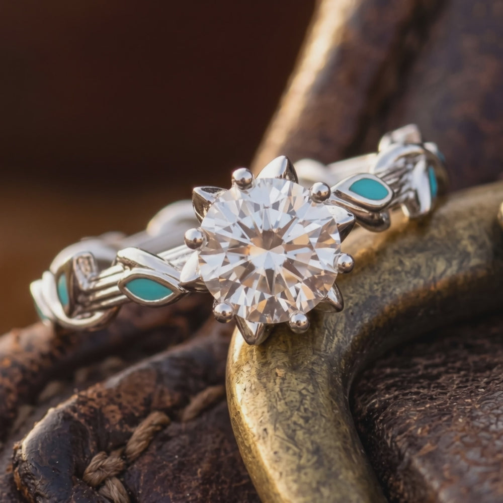 Promise Rose Ring - Moissanite - Product showcase video