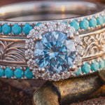 Desert Starpath Ring Set - Aquamarine - Product showcase video thumbnail