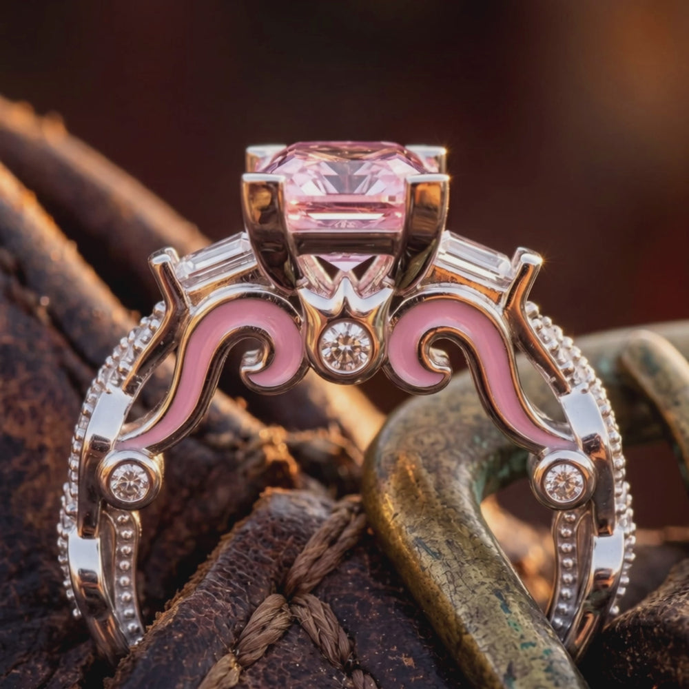Love Rivet Ring - Rose Quartz - Product showcase video
