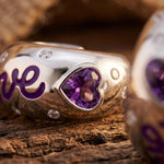 Promise Love Earrings - Amethyst - Serene Western thumbnail