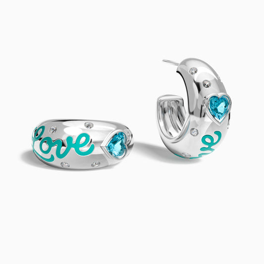 Promise Love Earrings - Aquamarine - Serene Western
