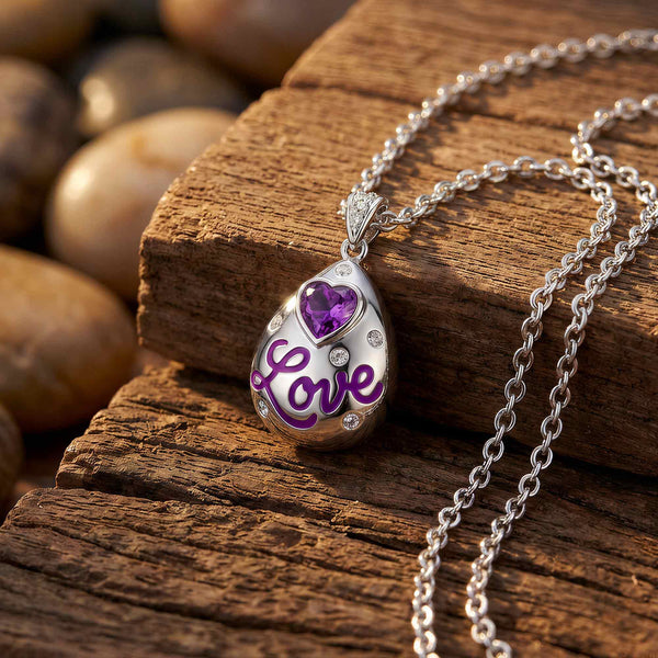 Promise Love Necklace - Amethyst