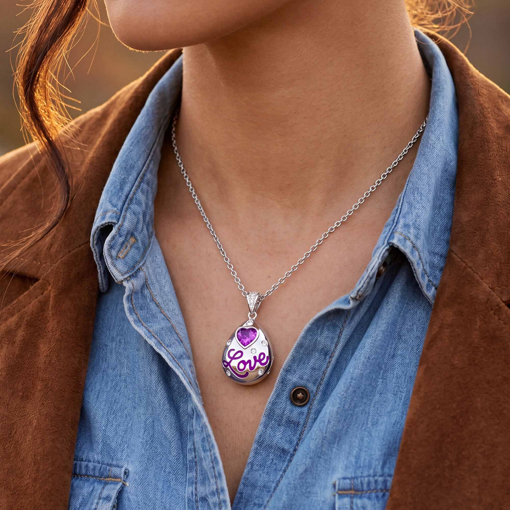 Promise Love Necklace - Amethyst - Serene Western