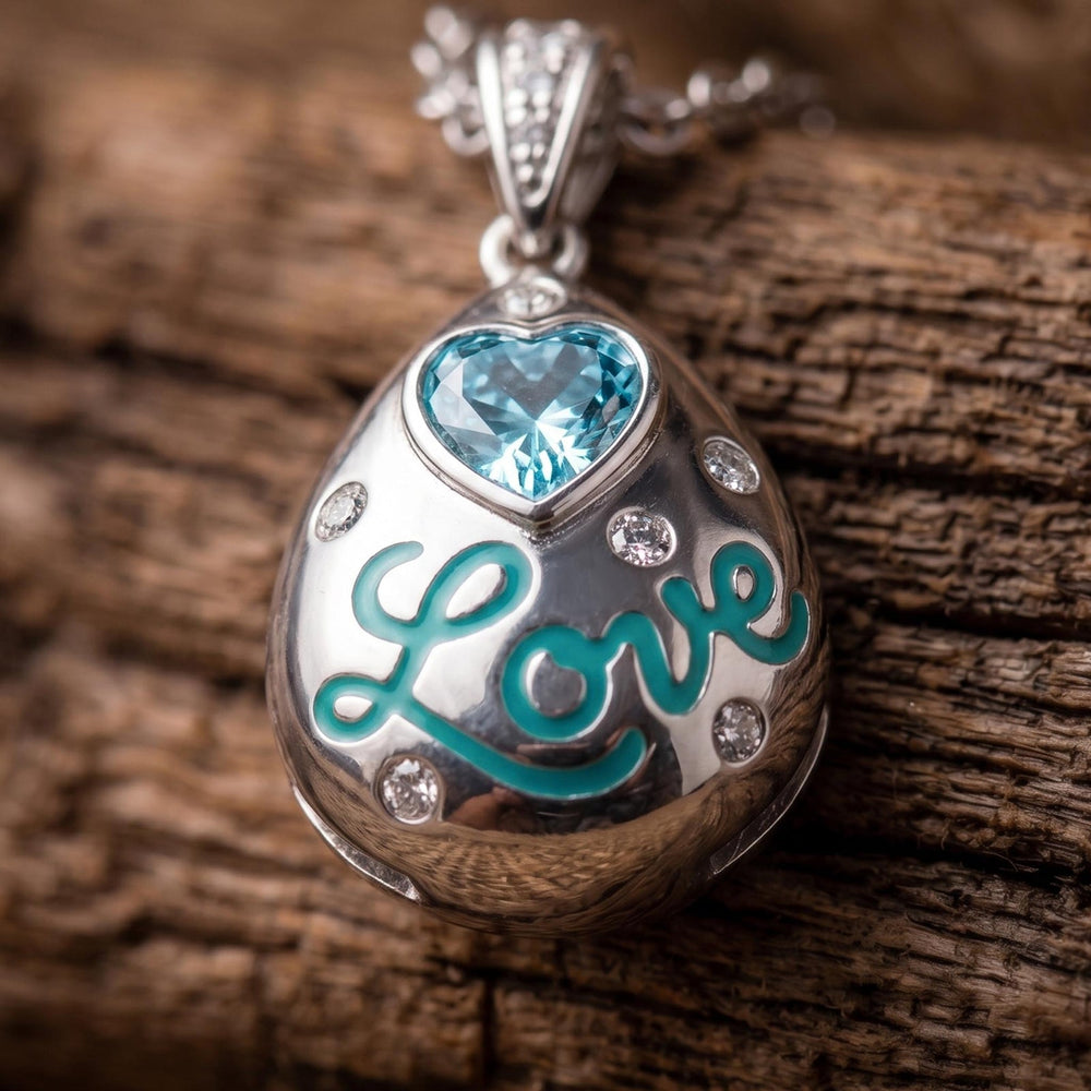 Promise Love Necklace - Aquamarine - Serene Western