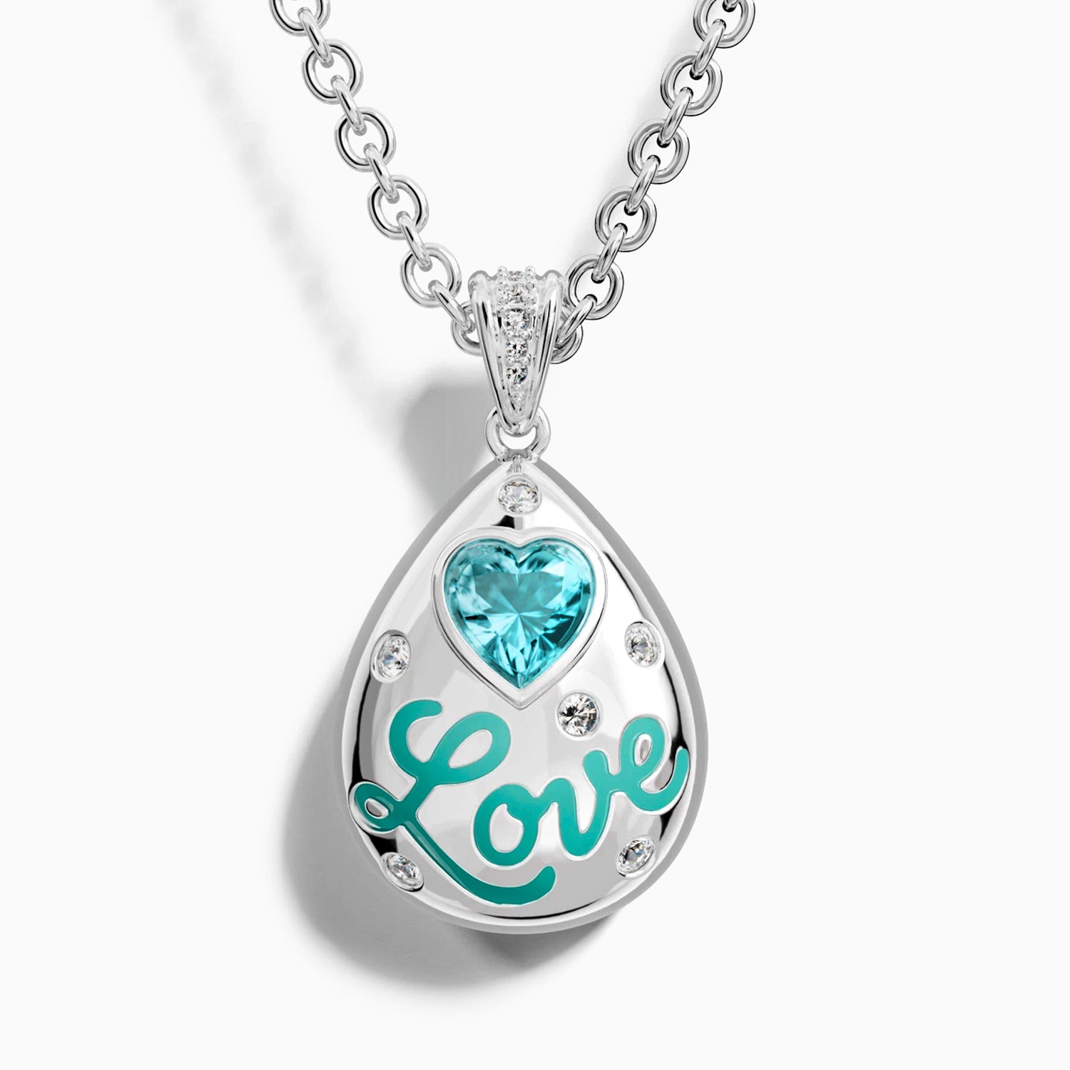 Promise Love Necklace - Aquamarine - Serene Western