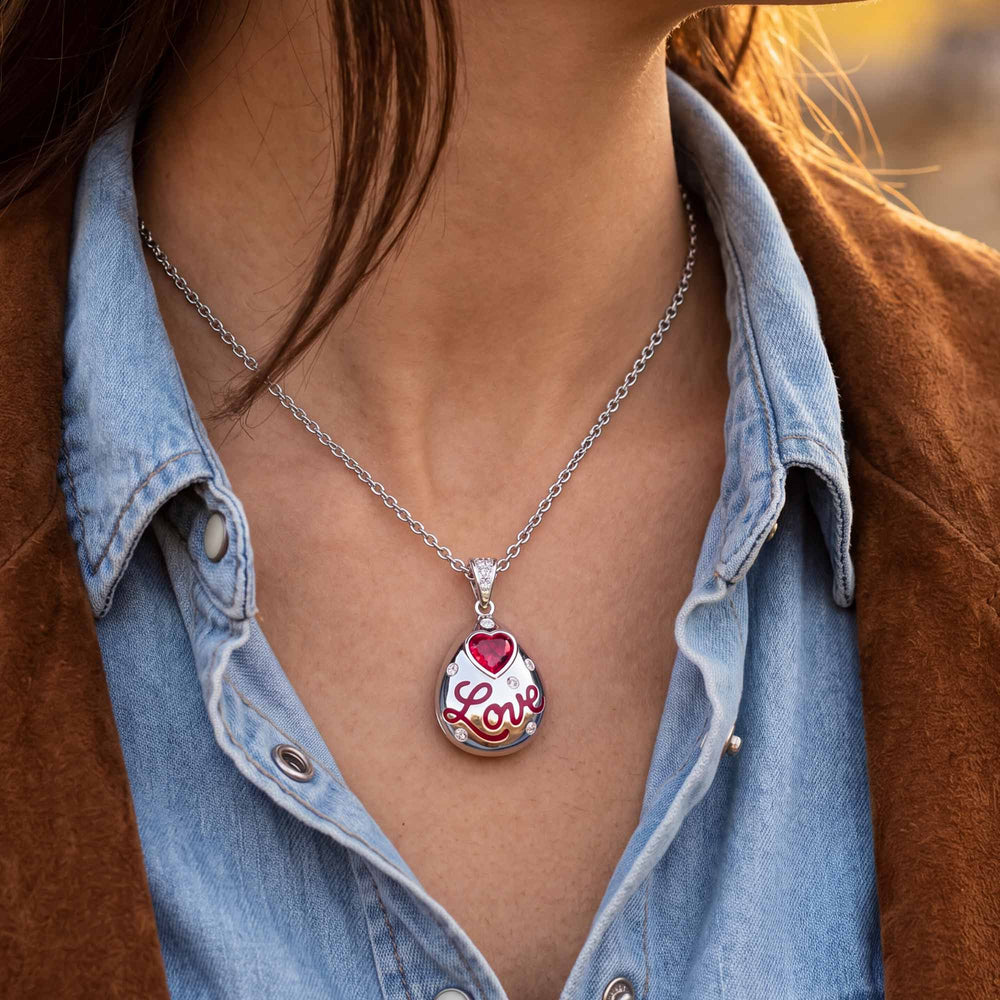 Promise Love Necklace - Ruby - Serene Western