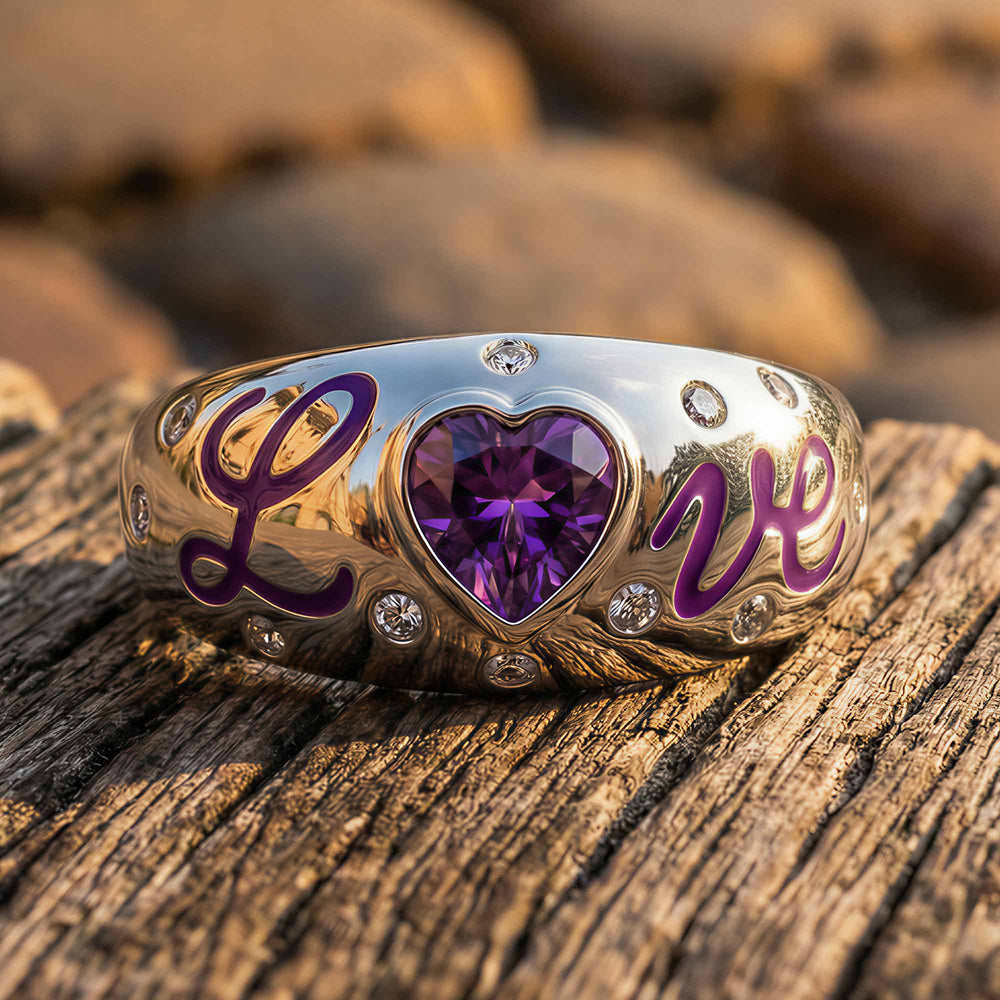 Promise Love Ring - Amethyst - Serene Western