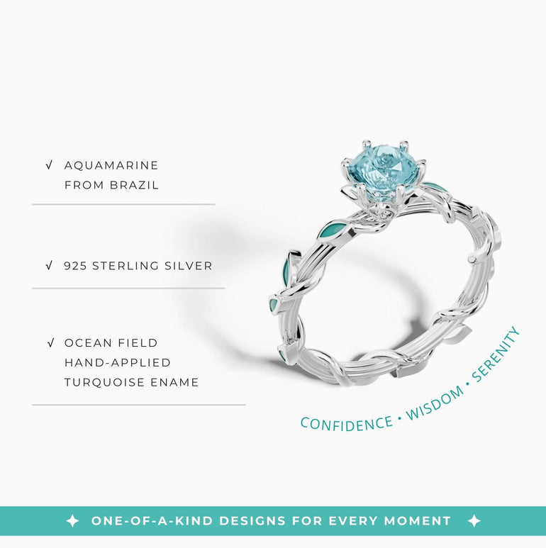 Promise Rose Ring - Emerald - Serene Western