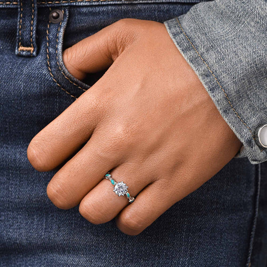 Promise Rose Ring - Moissanite - Serene Western