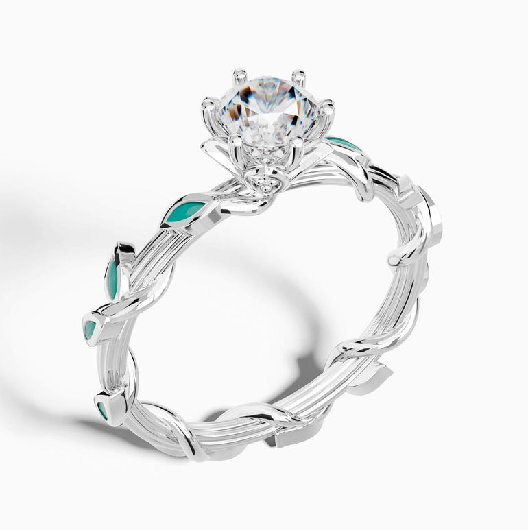 Promise Rose Ring - Moissanite - Serene Western